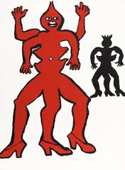 Two Acrobats from Derriere le Miroir, Modern Lithograph by Alexander Calder