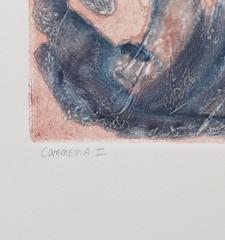 Commedia II, Abstrakt-expressionistischer Monodruck Robert Kuszek