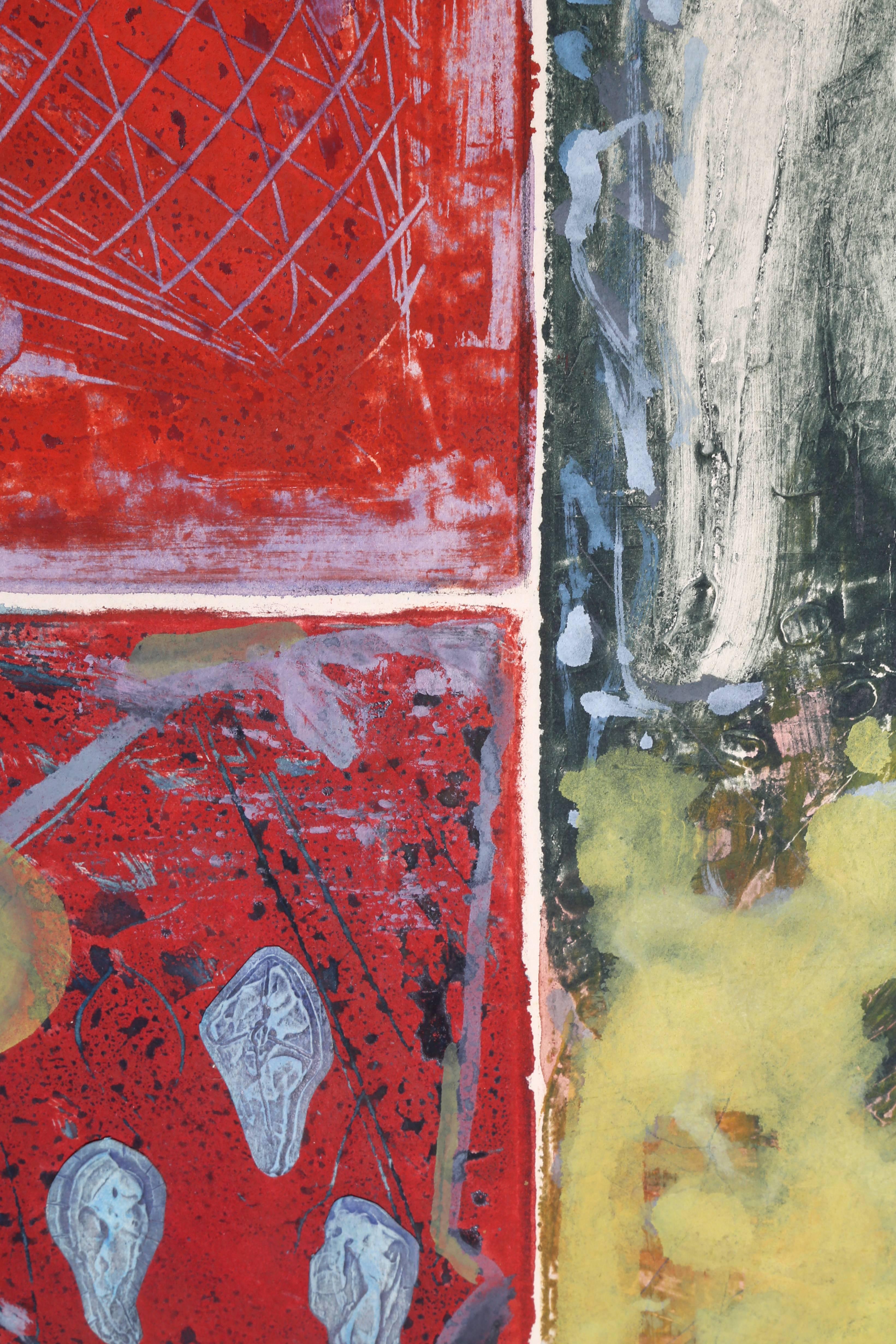 Commedia IV, monographie expressionniste abstraite de Robert Kuszek, vers 1990 en vente 3