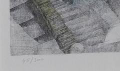 Anton Krajnc, "Iris, " Lithograph, 1980