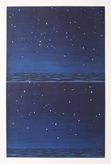 Richard Bosman, "Night Sky," Aquatint Etching, 1990
