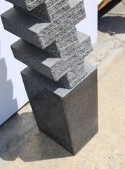 Jesus Moroles, "Black Temple Totem, " Granite Sculpture, 1997