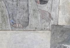 Mario Toppi, "Trio, " Fresco on Board, circa 1960