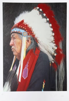 Andres Serrano, "Otoe-Missouri Chief, " Photolithograph, 1996