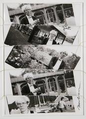 Christopher Makos, "Andy Warhol Collage, " Sewn Photo Collage, circa 1985