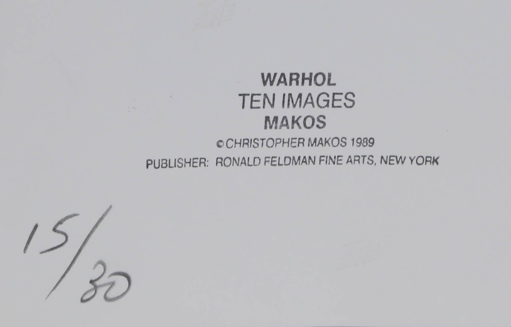 Andy Warhol al Boi de Boulogne, Stampa alla gelatina d'argento di Christopher Makos in vendita 2