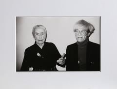 Christopher Makos, "Andy Warhol and O'Keeffe," Gelatin Silver Print, 1983