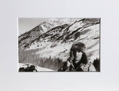 Christopher Makos, "Andy Warhol Snowmobiling, " Gelatin Silver Print, 1983