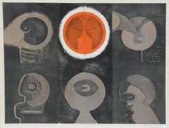 Claudio Juarez, « Formes Incas », gravure à l'eau-forte avec aquatinte, vers 1965