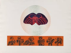 Claudio Juarez, " Totems ", eau-forte avec aquatinte, vers 1970