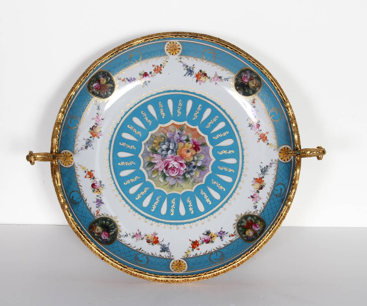 Unknown Still-Life Sculpture - Service Plate (Blue)