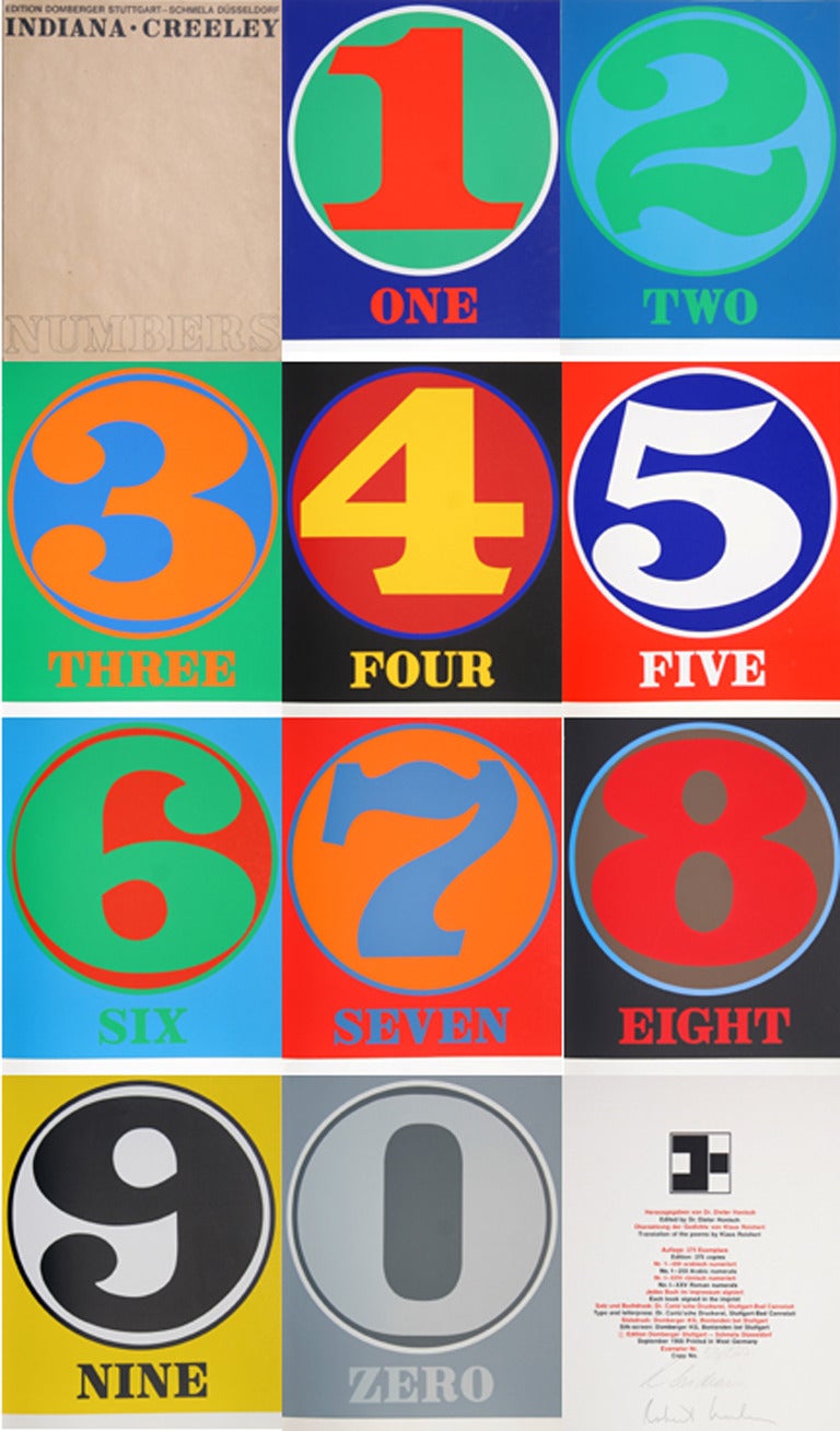 Robert Indiana Abstract Print - Numbers Portfolio 1968