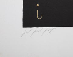 The Letter I from the Alphabet Suite, Art Deco Screenprint by Erte