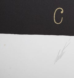 The Letter 'C' from the Alphabet Suite, Signed Art Deco Screenprint by Erte