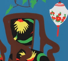 Hunt Slonem, "Lantern, " Serigraph, 1980