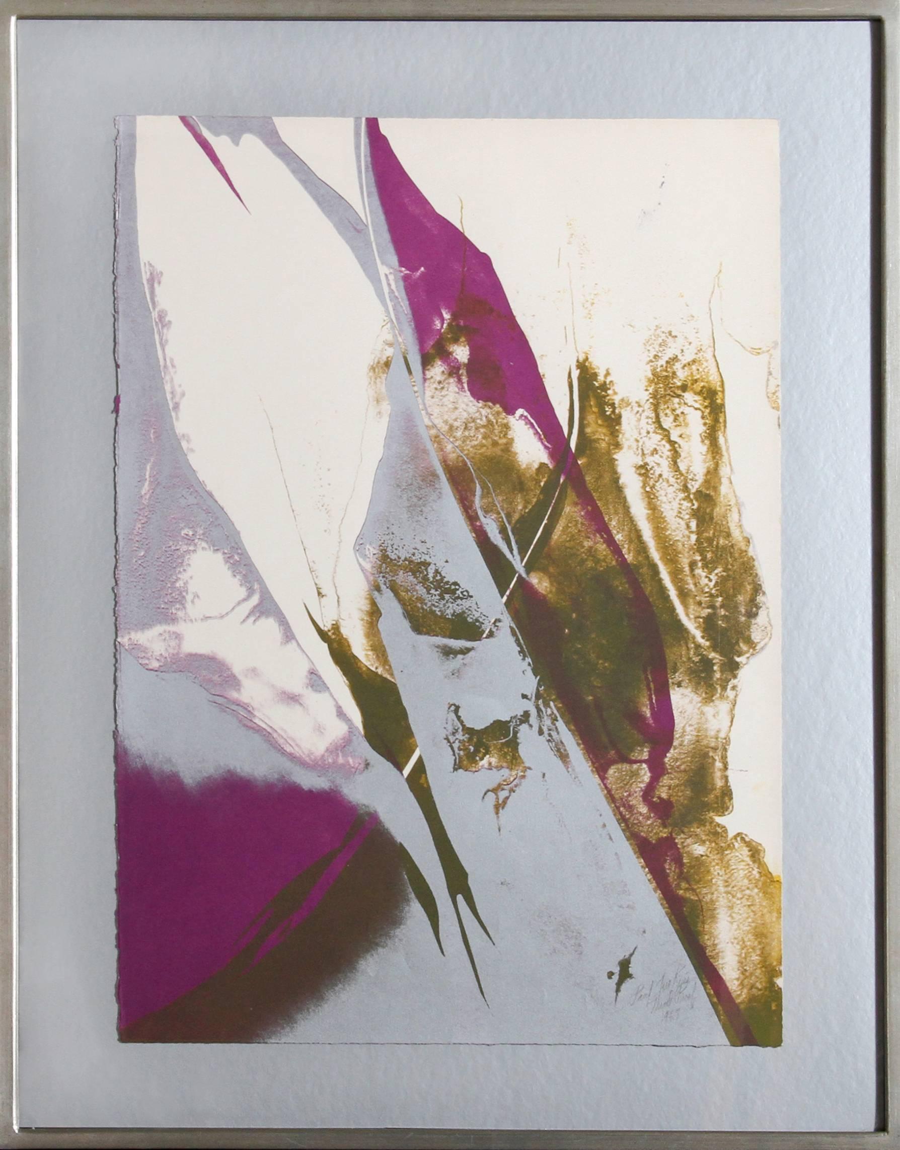 Abstract Lithograph, 1967 by Paul Jenkins