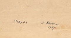 John Bowman, "Babylon, " Acrylic on Wooden Panel, 1989