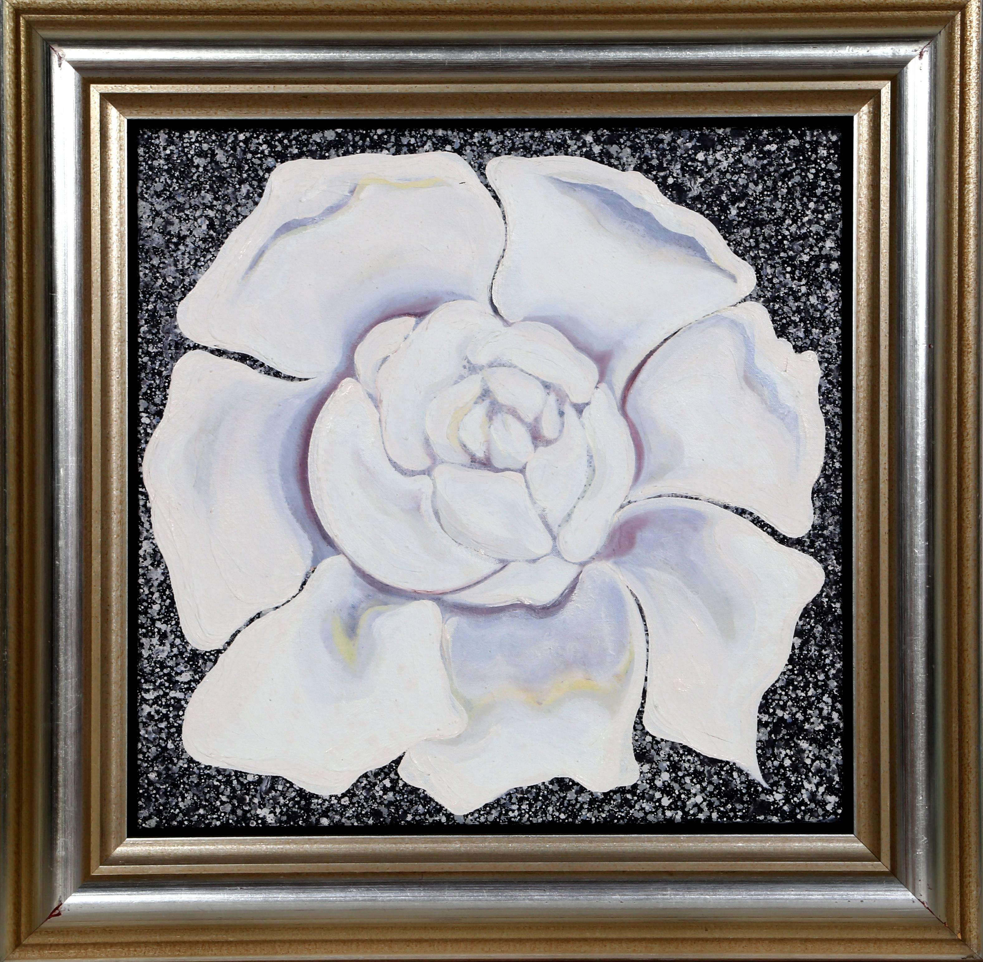 Gardenia, peinture réaliste de fleurs par Lowell Nesbitt