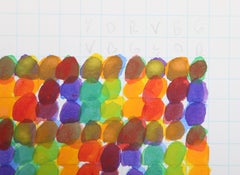 Untitled III, Abstract Geometric Acrylic Painting on Paper by David Roth