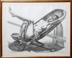Philip Pearlstein, "African Chair," Lithograph, 1980