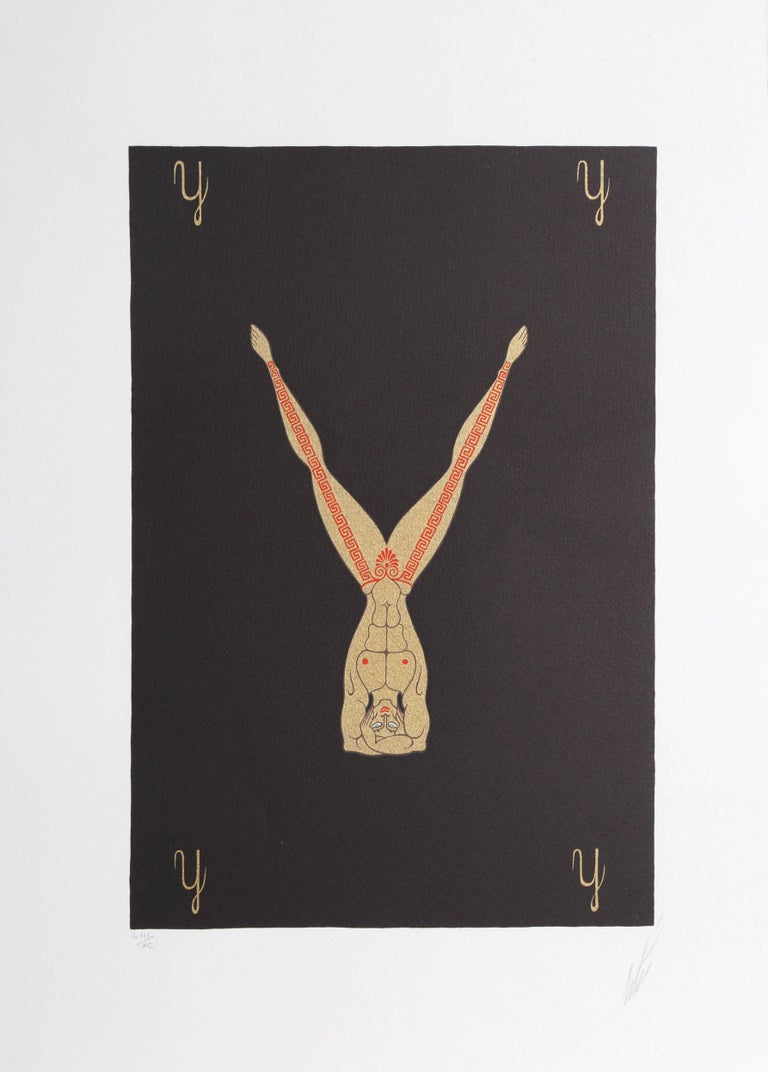 Erté - The Letter 'Y' from the Alphabet Suite For Sale at 1stDibs