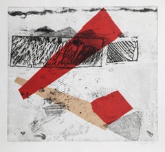 Abstract Etching with Chine Colle, 1984
