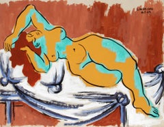 "Nude Study no. 30," Gouache on Paper, 1949