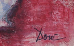 Still Life with Flowers and Bowl, Acrylic Paint and Pastel by Jose Canes