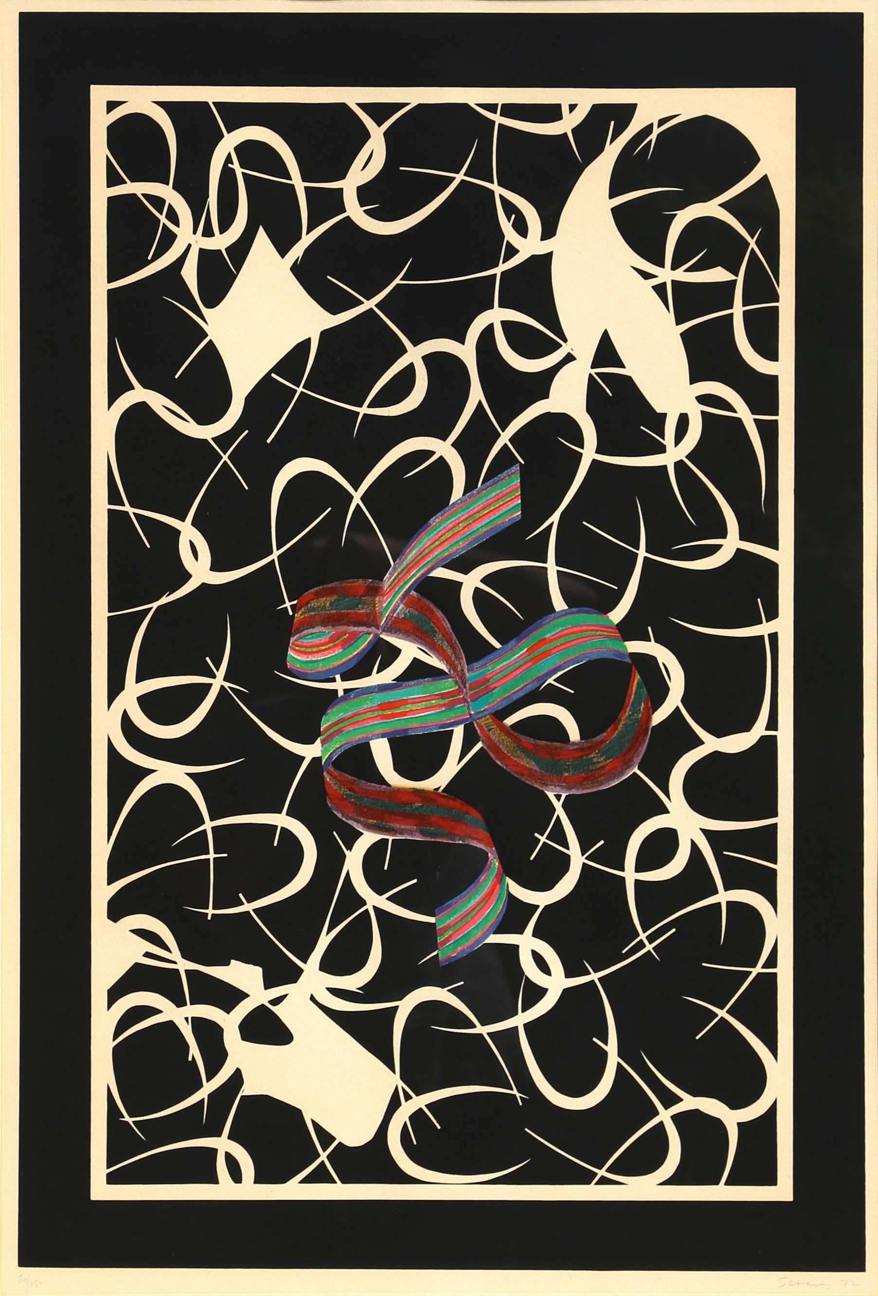 Lucas Samaras Abstract Print - Ribbon