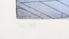 "Hommage a Picasso, " Etching by Stefan Wewerka, 1972