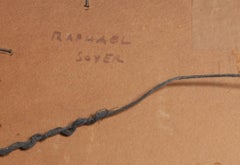 "City Street, " Oil on Board, circa 1930