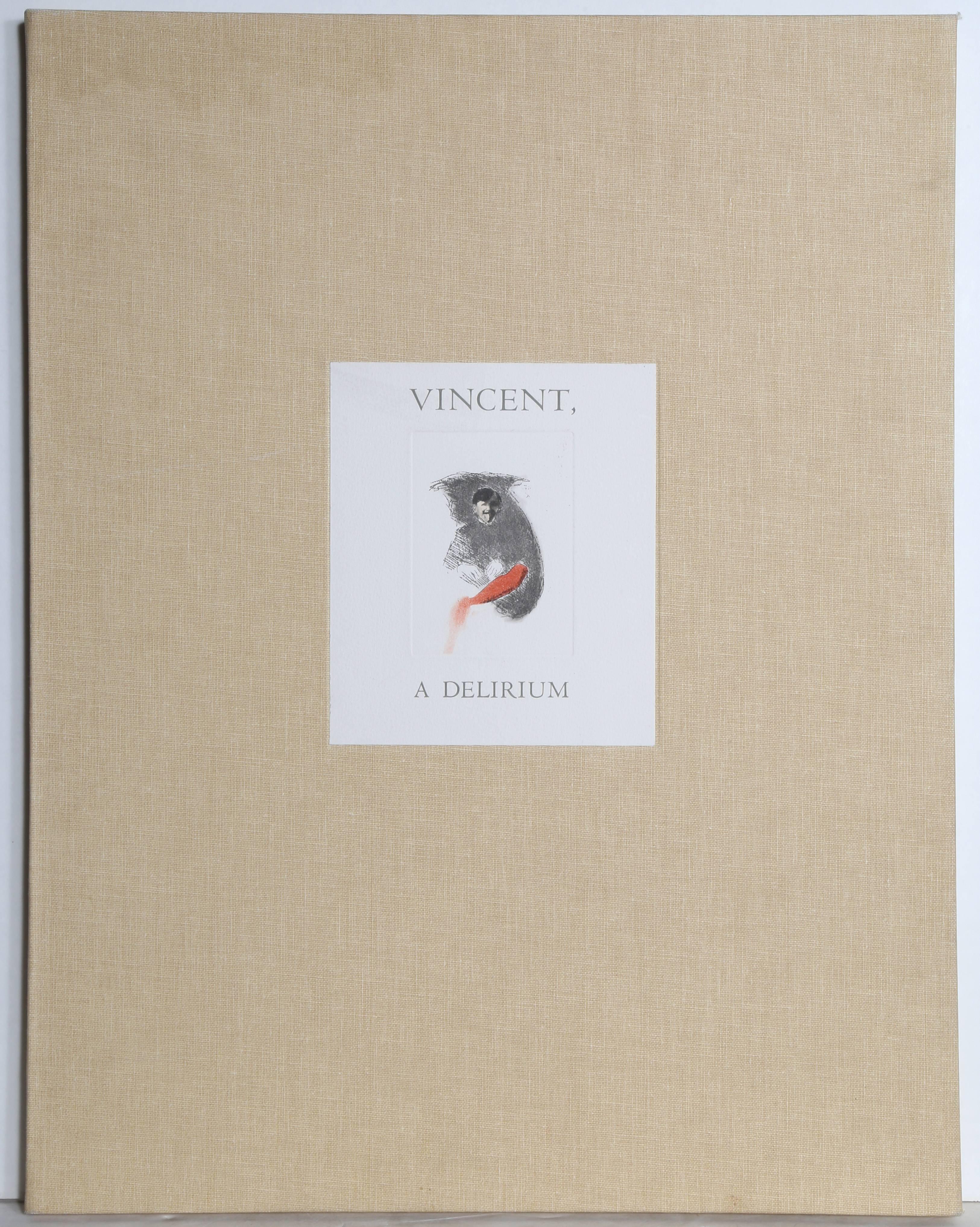 « Vincent : A Delirium, collection de 6 tirages avec prose de Frederic Tuten - Print de Eric Fischl