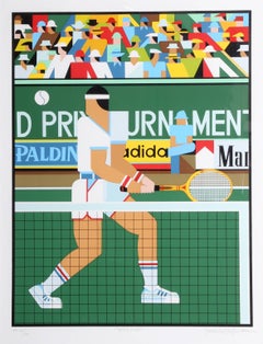 "Tennis Player, " Serigraph, 1982