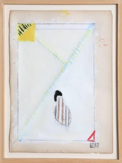 "O.P., " Pencil, Enamel, and Acrylic on Paper, 1987