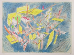 "Octravi (Homo Flux), " Lithograph, 1974-1975