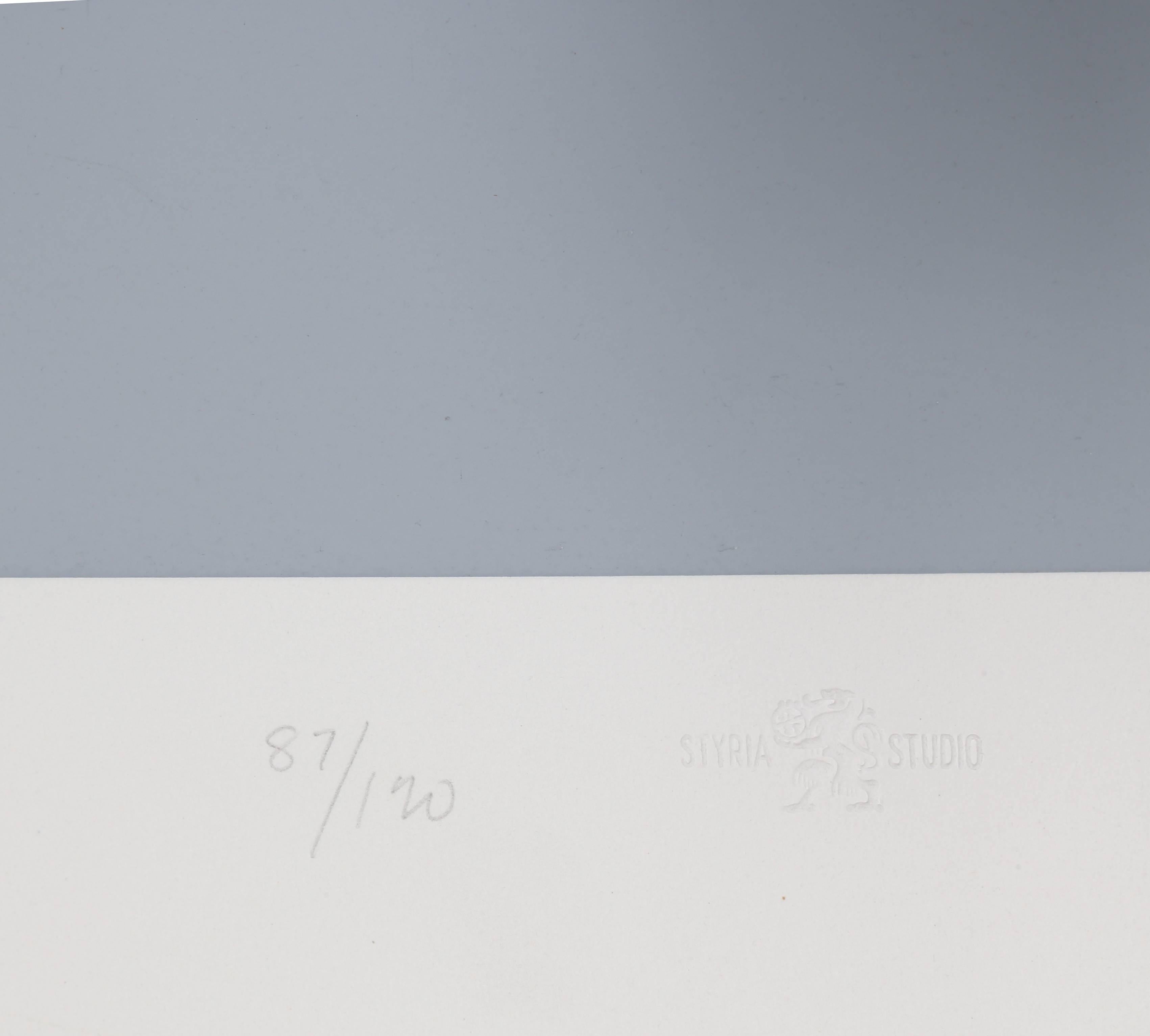 Red Bridge, sérigraphie sur arches d'Allan D'Arcangelo, 1979 en vente 2
