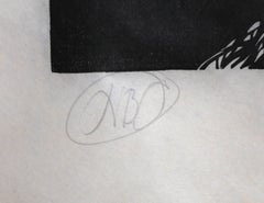 The Football Player, Woodcut Print on Rice Paper by Leonard Baskin