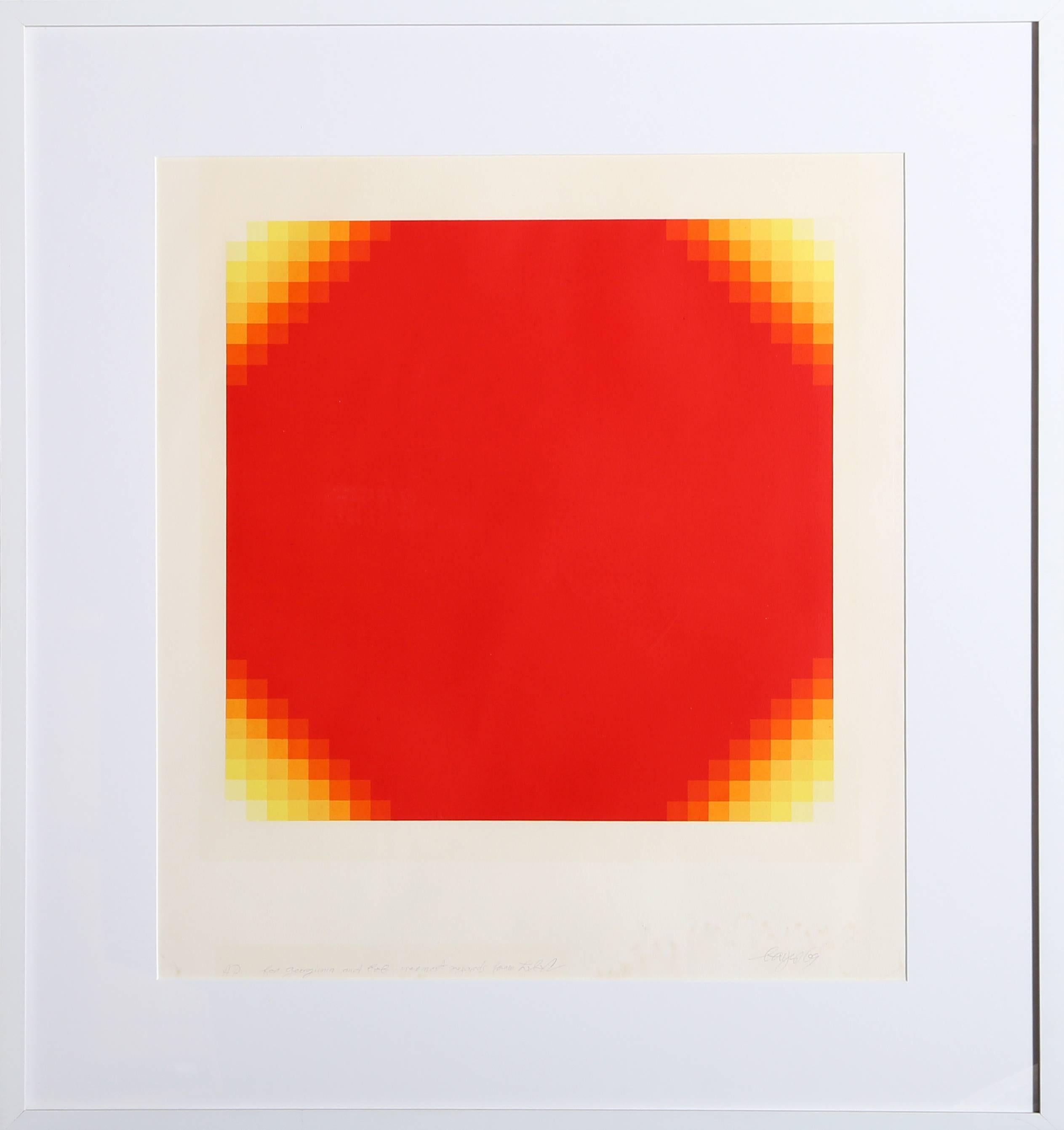 Herbert Bayer Abstract Print - Abstract Screenprint, 1969