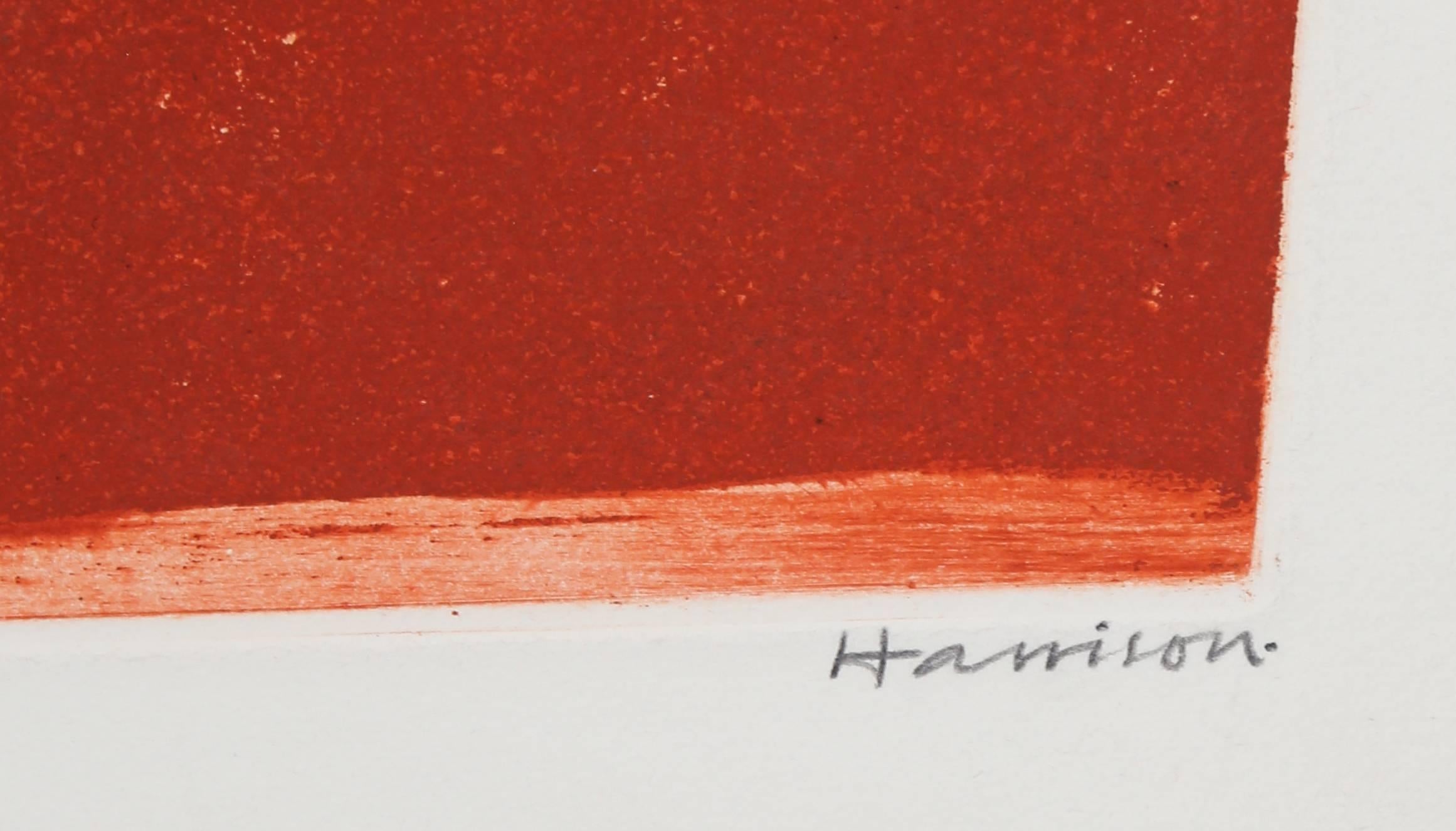 Abstrakte Radierung mit Aquatinta:: 1963 – Print von Anthony Harrison