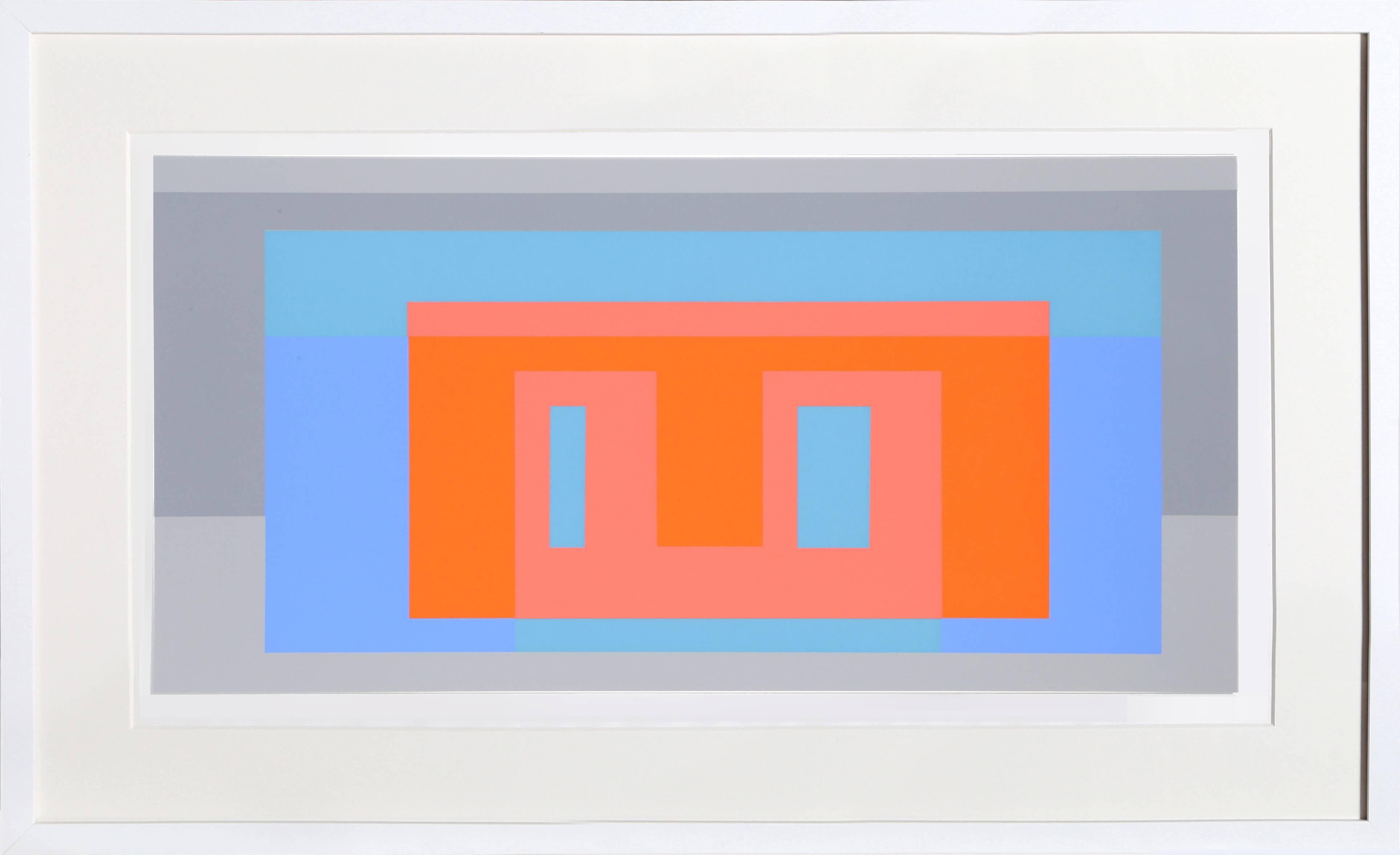 Artist:	Josef Albers
Title:	Portfolio 1, Folder 17, Image 1 
Year:	1972
Medium:	Silkscreen
Edition:	1000
Paper Size:	15 x 20 inches (38.1 x 50.8 cm)
Frame: 18 x 22 inches

from Formulation: Articulation published by Harry N. Abrams, Inc., and New