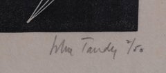 Xilografia astratta moderna di John Tandy