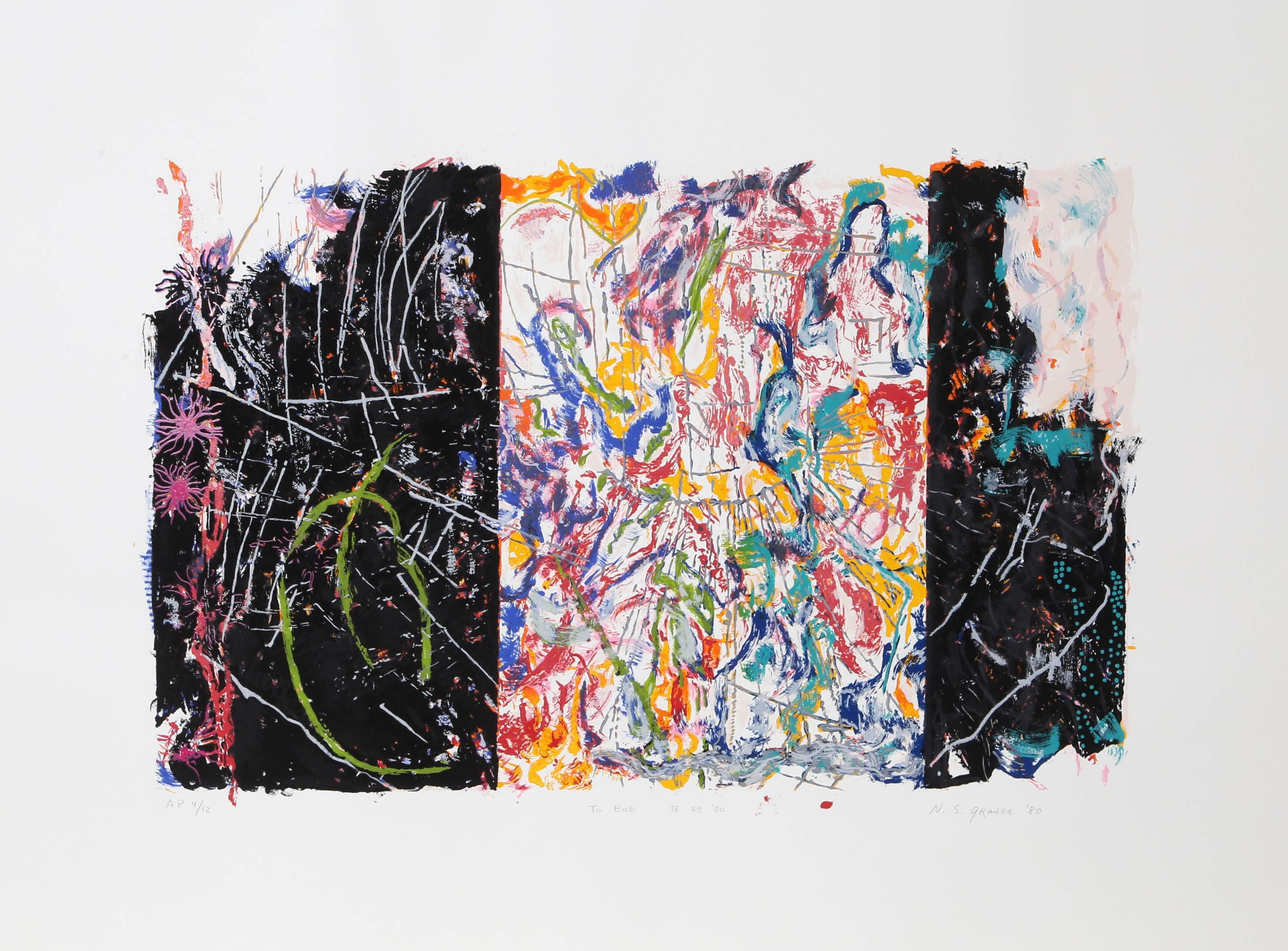 Nancy Graves Abstract Print - Equivalent (Padon 22)