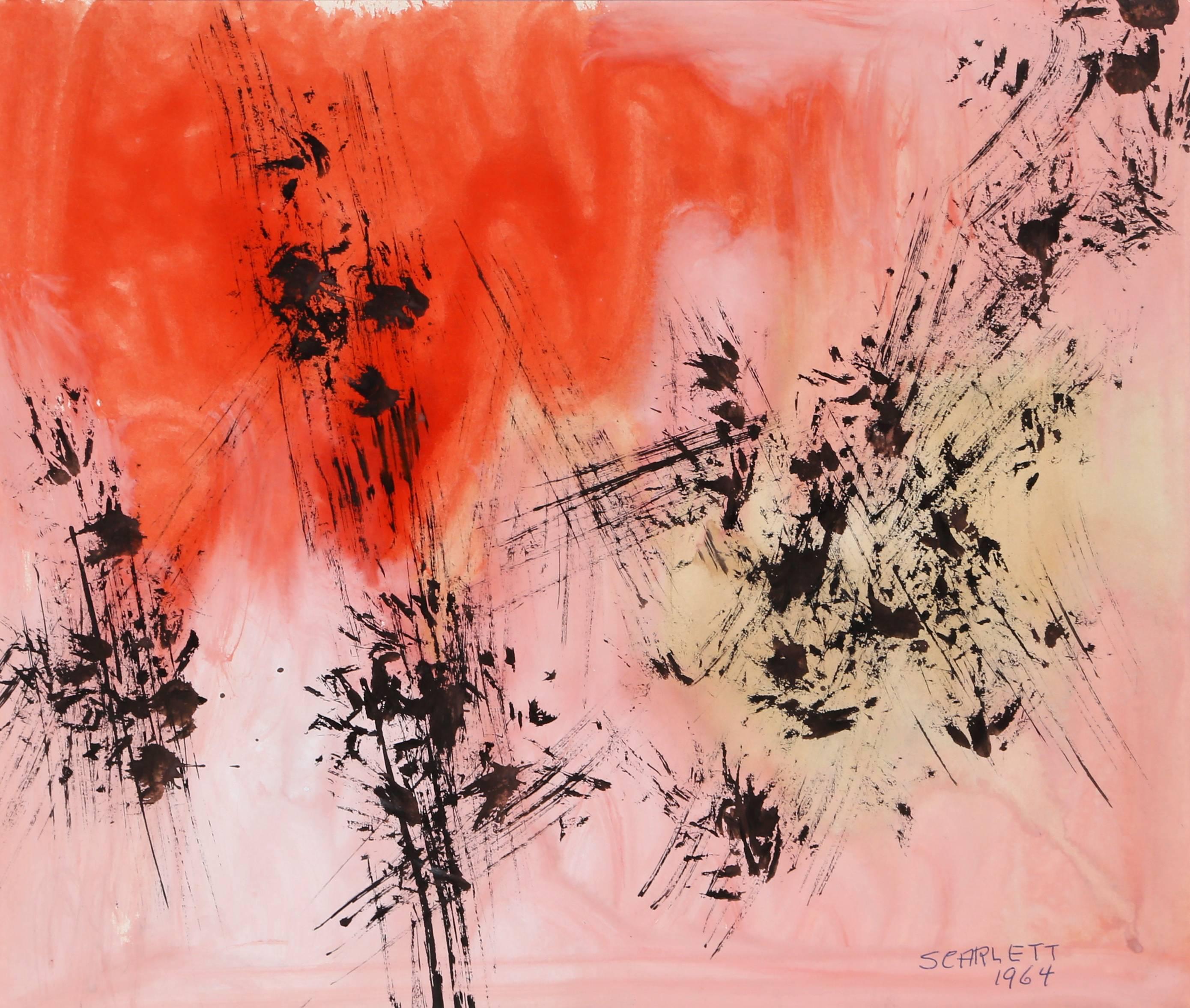 Rolph Scarlett Abstract Drawing - Untitled