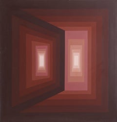 Passage, Geometric Op Art Painting by Roy Ahlgren