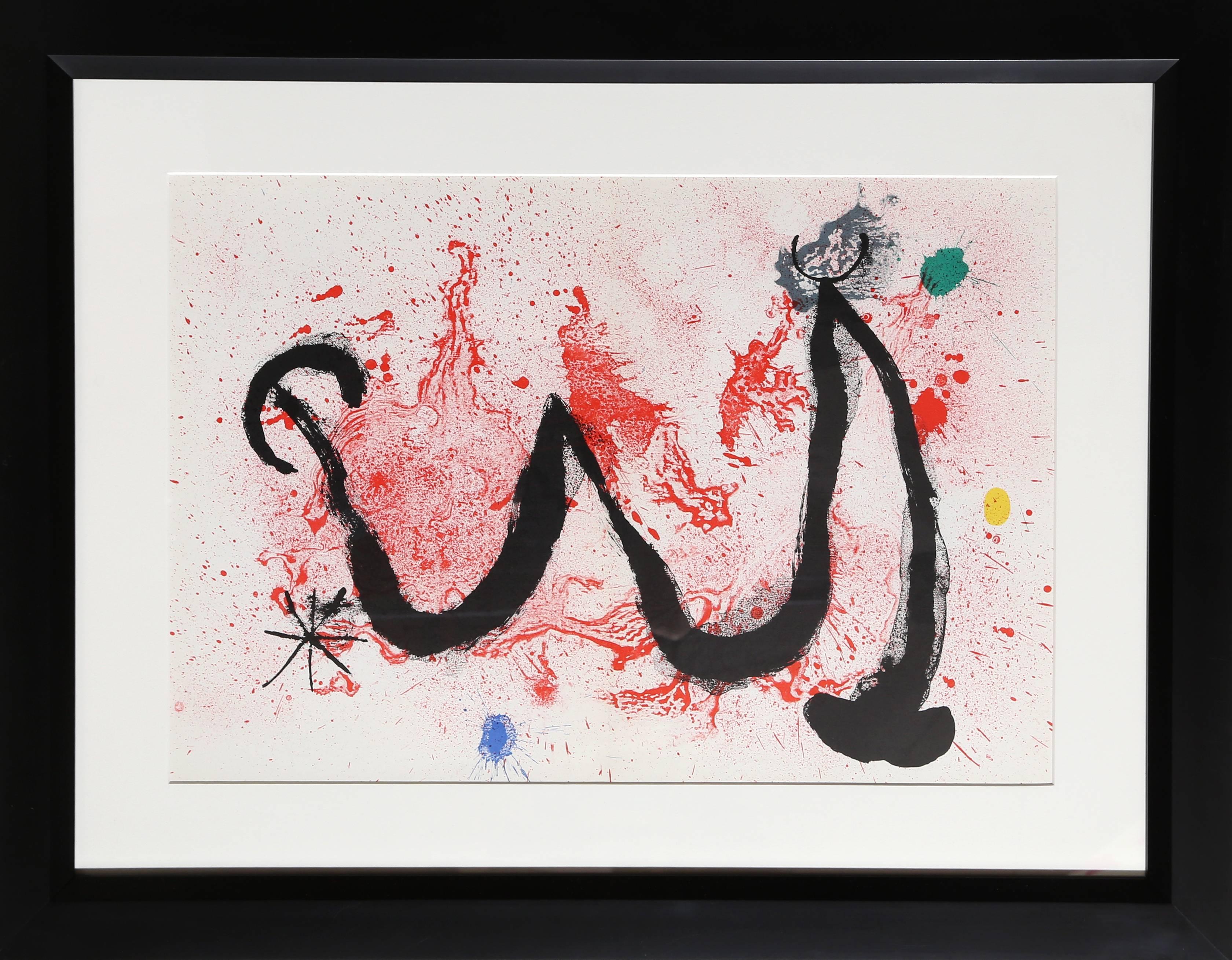 Joan Miró Abstract Print - Danse de Feu from Derriere le Miroir