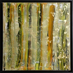 GG24-2417, Abstract painting with gold-leaf