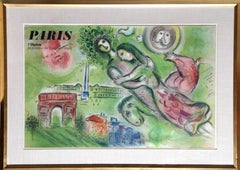 Vintage Romeo and Juliet - Paris L'Opera - Le Plafond de Chagall, signed lithograph