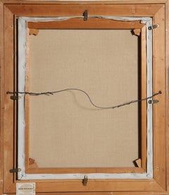 Girl on Bed, Modern Oil Painting by Raphael Soyer