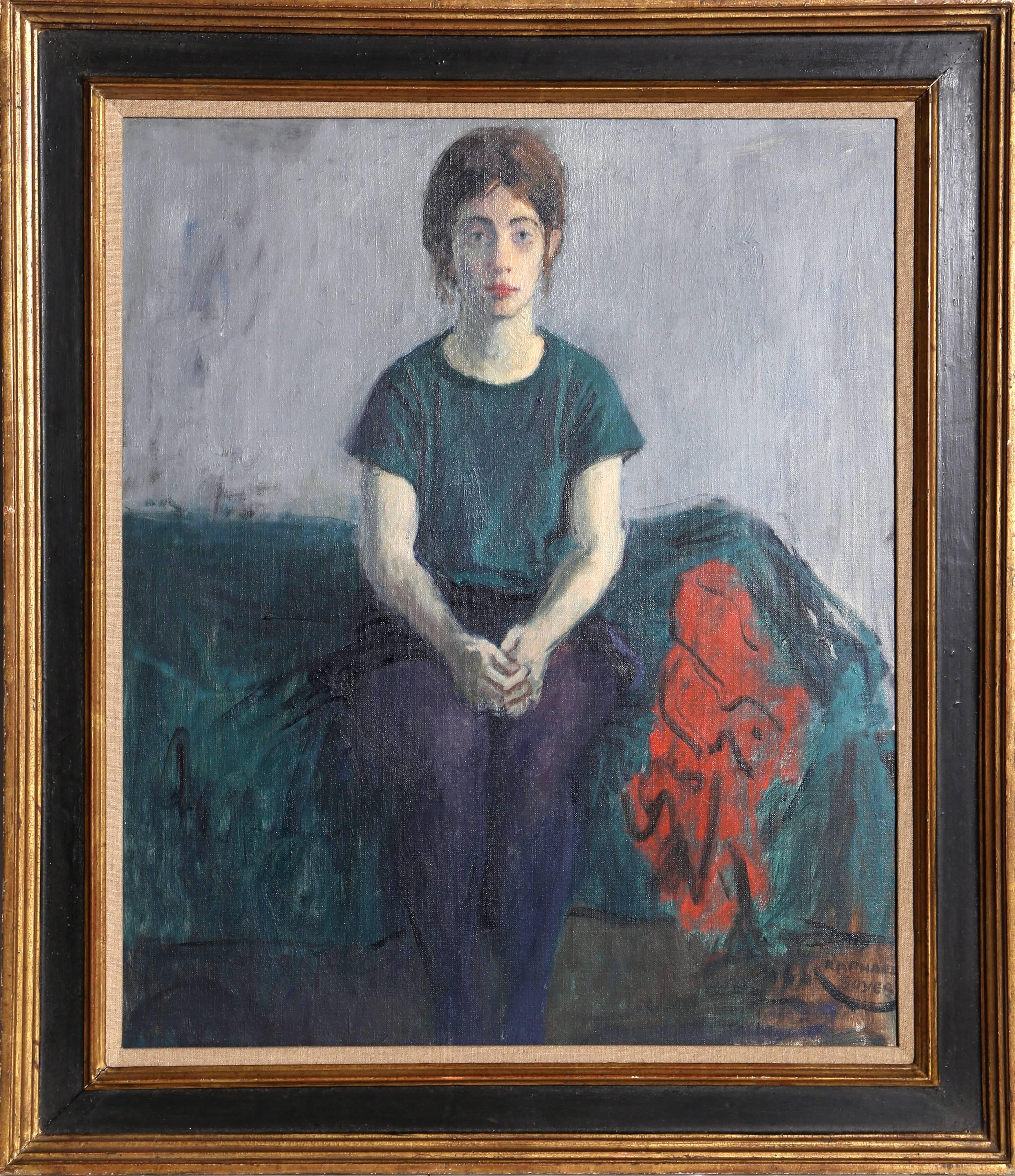 Artista: Raphael Soyer, americano (1899 - 1987)
Titolo: Donna seduta
Anno: circa 1960
Medio: Olio su tela, firmato a sinistra.
Dimensioni: 24 x 20 pollici
Dimensioni della cornice: 29 x 25,5 pollici