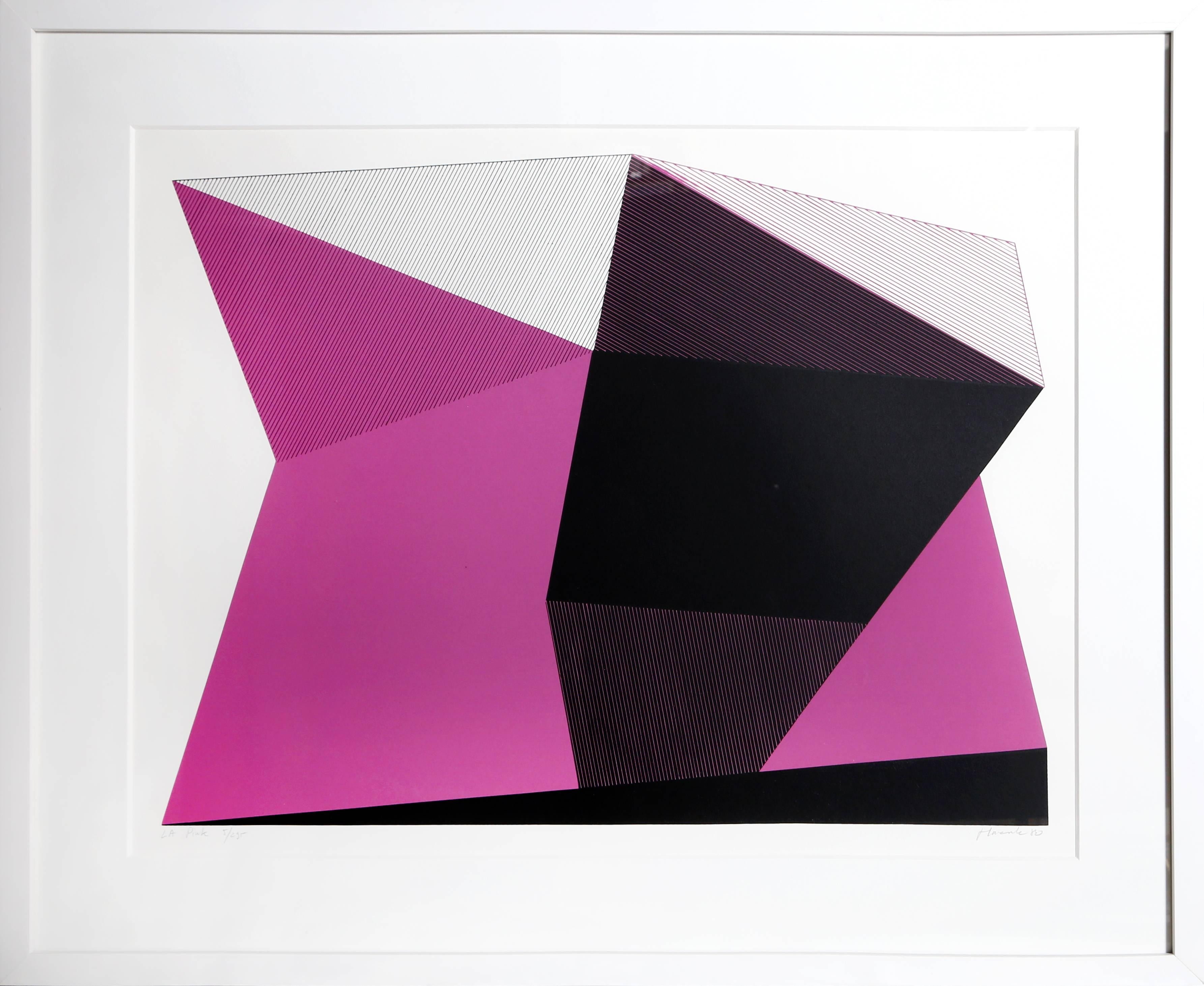 Jean-Marie Haessle Abstract Print - L.A. Pink